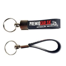 Breloki skrzane i gumowe z logo - referencje - Premio Car