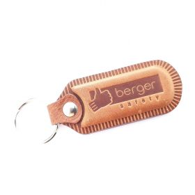 Breloki skrzane i gumowe z logo - referencje - Berger safety