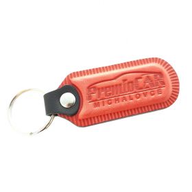 Breloki skrzane i gumowe z logo - referencje - Premio car