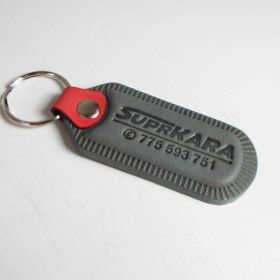 Breloki skrzane i gumowe z logo - referencje - Suprkra